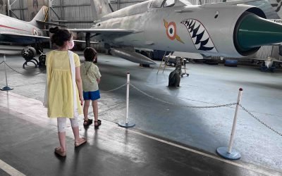 Visiting the Air Force Museum in New Delhi, India